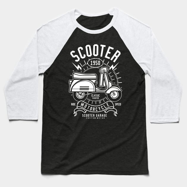 Scooter Baseball T-Shirt by CRD Branding